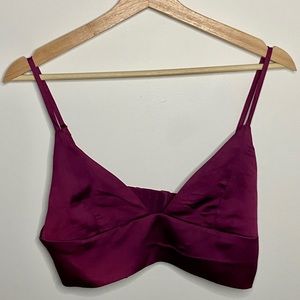 Satin Cropped Top